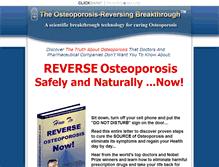 Tablet Screenshot of eliminate-osteoporosis.com